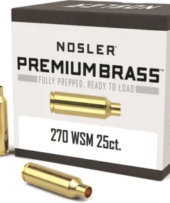 Nosler Custom Brass 270 Winchester Short Magnum (WSM) Box of 25