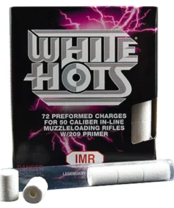 IMR White Hots Black Powder Substitute 50 Caliber #209 Primer Pre-Formed Charges Pack of 72
