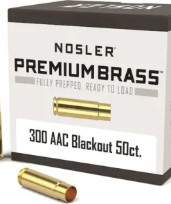 Nosler Custom Brass 300 AAC Blackout Box of 50