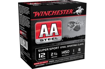 Opplanet winchester aa steel target 12 gauge 1 oz 2 75in centerfire shotgun ammo 25 rounds aascl12s8 main.jpg