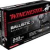 Opplanet winchester ballistic silvertip 243 winchester 95 grain rapid expansion polymer tip brass cased centerfire rifle ammo 20 rounds sbst243a main.jpg