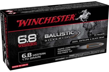 Opplanet winchester ballistic silvertip 6 8 western 170 gr centerfire rifle ammo 20 rounds sbst68w main.jpg
