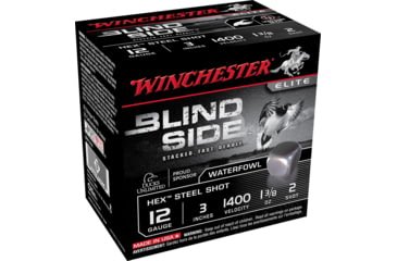 Opplanet winchester blind side 12 gauge 3 4 oz 3in centerfire shotgun ammo 25 rounds sbs1232 main.jpg