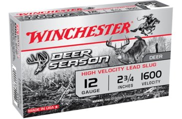 Opplanet winchester deer season xp 12 gauge 1 1 4 oz 2 75in centerfire shotgun slug ammo 5 rounds x12ds main.jpg