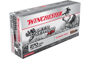 Opplanet winchester deer season xp 270 winchester short magnum 130 grain extreme point polymer tip centerfire rifle ammo 20 rounds x270sds main.jpg