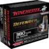 Opplanet winchester defender handgun 380 acp 95 grain bonded jacketed hollow point centerfire pistol ammo 20 rounds s380pdb main.jpg