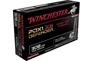 Opplanet winchester defender rifle 308 winchester 120 grain split core hollow point centerfire rifle ammo 20 rounds s308pdb main.jpg