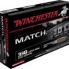 Opplanet winchester match 338 lapua magnum 250 grain boat tail hollow point centerfire rifle ammo 20 rounds s338lm main.jpg