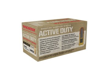 Opplanet winchester mhs 9mm luger 115 grain full metal jacket flat nose brass centerfire pistol ammo 100 rounds win9mhsc main.jpg