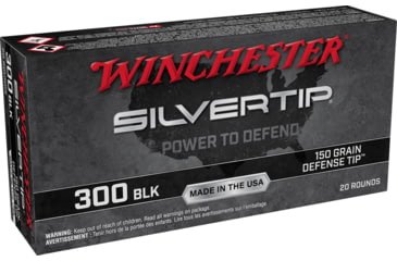Opplanet winchester silvertip centerfire 300 blackout 150 grain defense tip npj rifle ammo 20 round w300st main.jpg