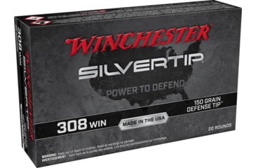 Opplanet winchester silvertip centerfire 308 win 150 grain defense tip npj rifle ammo 20 round w308st main.jpg