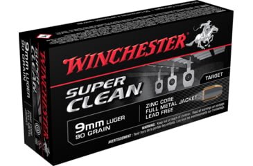 Opplanet winchester super clean 9mm luger 90 grain full metal jacket centerfire pistol ammo 50 rounds w9mmlf main.jpg