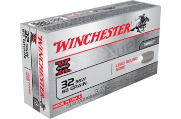 Opplanet winchester super x handgun 32 s w 85 grain lead round nose brass cased centerfire pistol ammo 50 rounds x32swp main.jpg