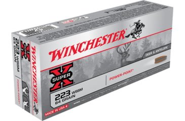 Opplanet winchester super x rifle 223 winchester super short magnum 64 grain power point brass cased centerfire rifle ammo 20 rounds x223wss1 main.jpg