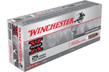 Opplanet winchester super x rifle 25 winchester super short magnum 120 grain positive expanding point brass cased centerfire rifle ammo 20 rounds x25wss main.jpg