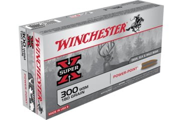 Opplanet winchester super x rifle 300 winchester short magnum 180 grain power point brass cased centerfire rifle ammo 20 rounds x300wsm main.jpg