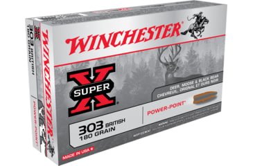 Opplanet winchester super x rifle 303 british 180 grain power point brass cased centerfire rifle ammo 20 rounds x303b1 main.jpg