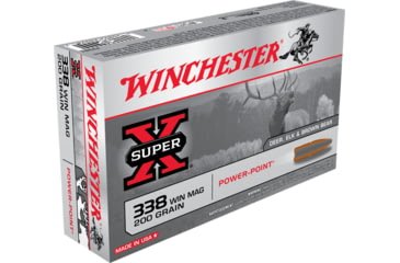 Opplanet winchester super x rifle 338 winchester magnum 200 grain power point centerfire rifle ammo 20 rounds x3381 main.jpg