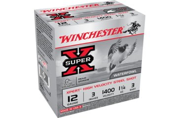 Opplanet winchester super x shotshell 12 gauge 1 1 4 oz 3in centerfire shotgun ammo 25 rounds wex123h3 main.jpg