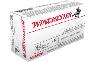Opplanet winchester usa handgun 38 special p 125 grain jacketed hollow point centerfire pistol ammo 50 rounds usa38jhp main.jpg