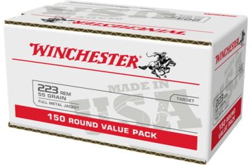 Opplanet winchester usa rifle 223 remington 55 grain full metal jacket centerfire rifle ammo 150 rounds w223150 main.jpg