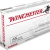 Opplanet winchester winchester 45 acp 230 grain jacketed hollow point centerfire pistol ammo 50 rounds usa45jhp main.jpg